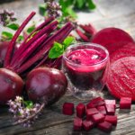 Beetroot powder face pack for skin care